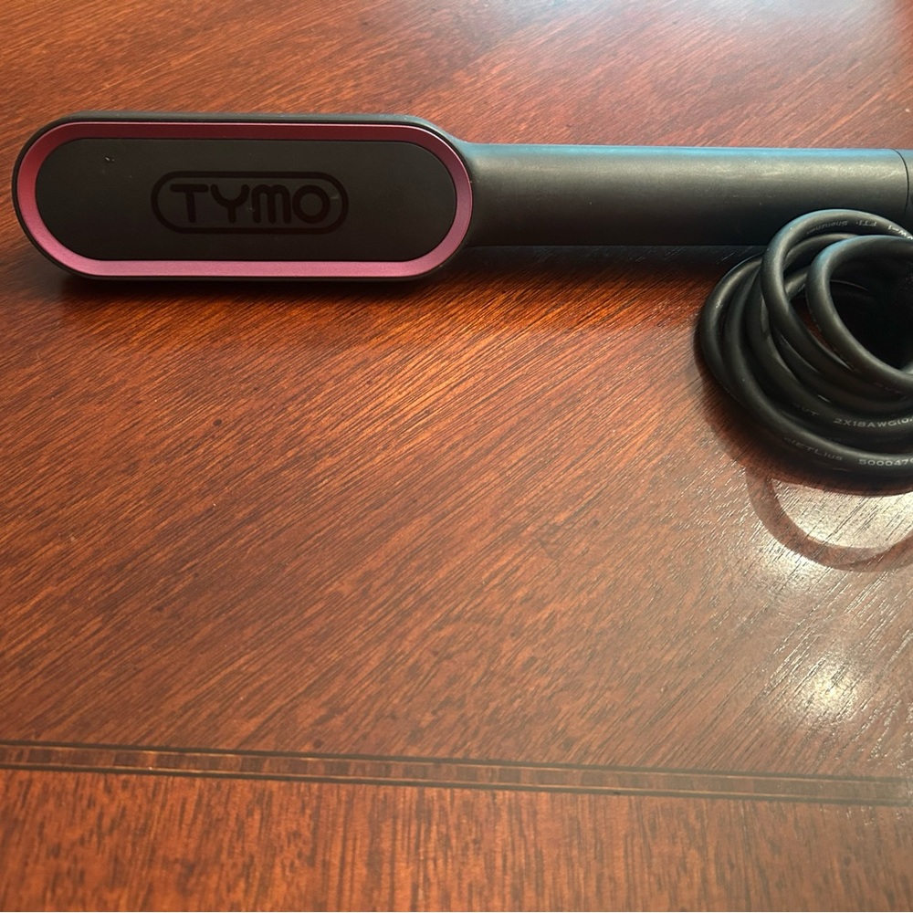 TYMO Hair Straightening Brush - Black and Pink